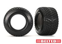 Traxxas - Tires, Gravix (belted, dual profile (4.3" outer, 5.7" inner)) (left & right)/ foam inserts (2) (TRX-7860) - thumbnail