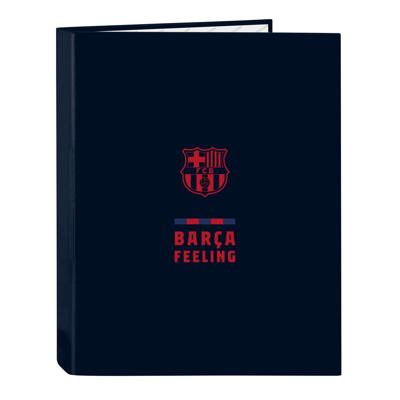 Ringmap F.C. Barcelona Marineblauw A4 (26.5 x 33 x 4 cm)