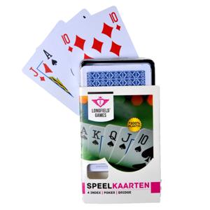 1x Speelkaarten plastic poker/bridge/kaartspel in box