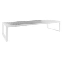 Vitoria tuintafel aluminium 400x100x75 cm wit Borek - Borek