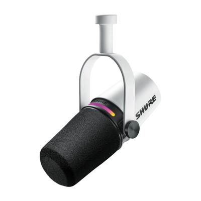 Shure MV7+-W - lessenaar/zangmicrofoon met XLR/USB-C connector, wit