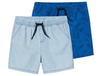 lupilu 2 baby shorts (86/92, Blauw/lichtgrijs)