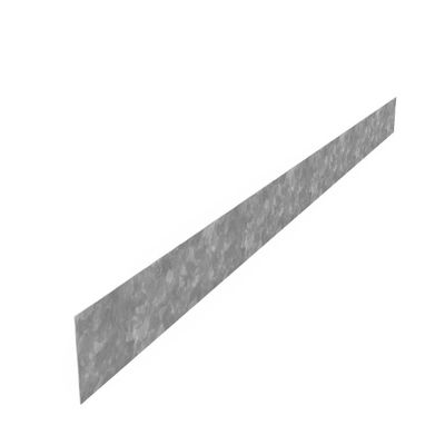 Kantopsluiting verzinkt staal recht 230x0,3x15cm.