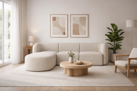 Loungebank Athene | In linker en rechter uitvoering | L-Bank