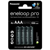 4 x AAA Panasonic Eneloop Pro batterijen - 930mAh