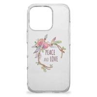 iPhone 16 Pro Telefoonhoesje met Naam Boho Text