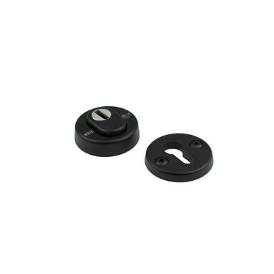 AMI veiligheids cilinderrozetten rond - SKG*** met kerntrekbeveiliging - deurdikte 38/42mm - zwart - 739705