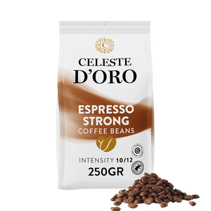 Celeste d&apos;Oro - koffiebonen - Finest Espresso Strong (250 gram)