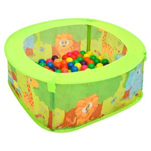 VidaXL Ballenbak voor kinderen met 50 ballen 75x75x32 cm