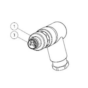 TE Connectivity T4113001051-000 Sensor/actuator connector, niet geassembleerd M12 Aantal polen: 5 Stekker, haaks 1 stuk(s)