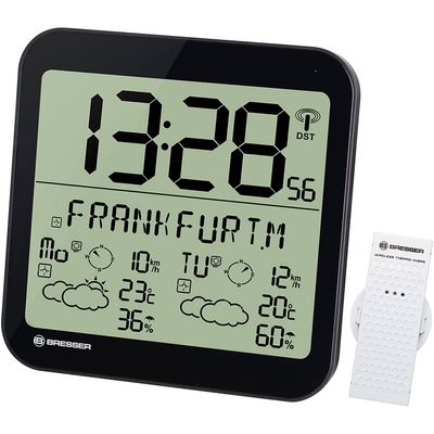 Bresser Radiowandklok Meteotime 225 Mm Zwart 2-delig