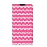 Apple iPhone 14 Plus | Hoesje met Magneet | Waves Pink