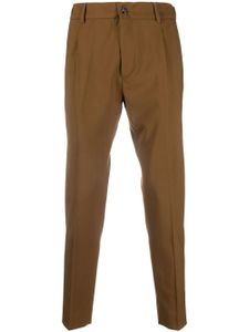 Dell'oglio pantalon court à taille haute - Marron