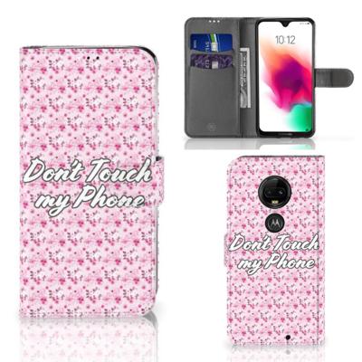 Motorola Moto G7 | G7 Plus Portemonnee Hoesje Flowers Pink DTMP Motorola Moto G7 | G7 Plus Portemonnee Hoesje Flowers Pink DTMP