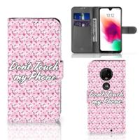 Motorola Moto G7 | G7 Plus Portemonnee Hoesje Flowers Pink DTMP