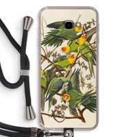 Carolinaparkiet: Samsung Galaxy J4 Plus Transparant Hoesje met koord
