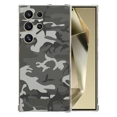 Samsung Galaxy S25 Ultra Hoesje - Army Light TPU Antishock Samsung Galaxy S25 Ultra Hoesje - Army Light TPU Antishock