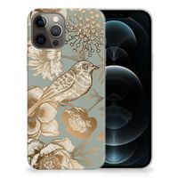 TPU Case voor iPhone 12 Pro Max Vintage Bird Flowers - thumbnail