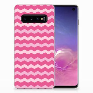 Samsung Galaxy S10 TPU bumper Waves Pink