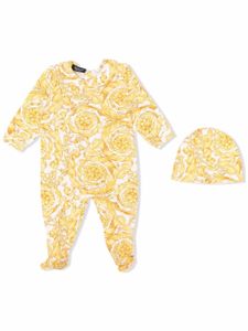 Versace Kids trousseau de naissance Barocco Baby - Jaune