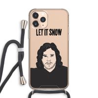 Let It Snow: iPhone 11 Pro Transparant Hoesje met koord