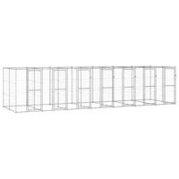 Hondenkennel 16,94 m² gegalvaniseerd staal