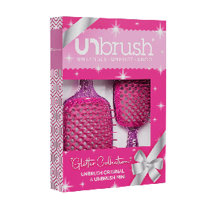 UNbrush Glitter Duo Set Rose Quartz Pink
