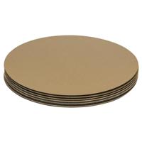 Secret de Gourmet Onderzetters voor glazen - 6x stuks - metallic goud - metaal - 10 x 10 cm   -