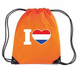 Oranje I love Holland rugzak