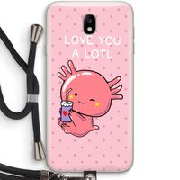Love You A Lotl: Samsung Galaxy J7 (2017) Transparant Hoesje met koord