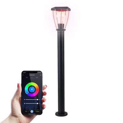 Kelly Smart Sokkellamp - 80cm - E27 - IP44 Waterdicht - Wifi + Bluetooth - Bestuurbaar via app - Google Home - Amazon Alexa - Zwart