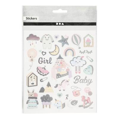 Creativ Company Stickers baby girl, 1 vel