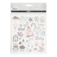 Creativ Company Stickers baby girl, 1 vel