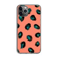 Pink Cheetah: iPhone 11 Pro Max Transparant Hoesje
