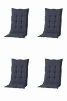 Kussen mona niedrig Panama grijs (4 stuks) Madison - Madison