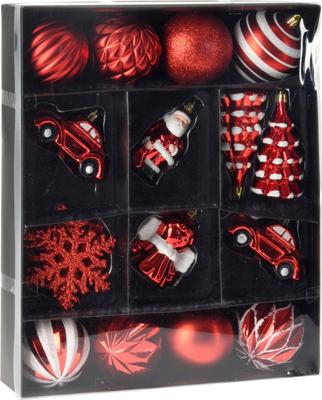 Xmas Hangdeco Set 20Pcs Red - Nampook
