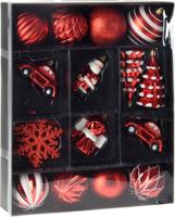 Xmas Hangdeco Set 20Pcs Red - Nampook