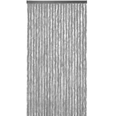Vliegengordijn kattenstaart - grijs - 90 x 220 cm - deurgordijn - insecten gordijn