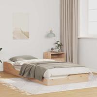 Bedframe Bruin 100 x 220 cm Massief grenenhout