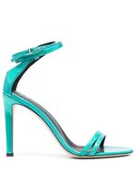 Giuseppe Zanotti sandales métallisées 105 mm à talon aiguille - Vert