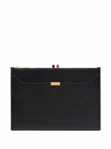 Thom Browne petite pochette à fermeture zippée - Noir