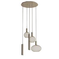 Hanglamp Como rond quartz