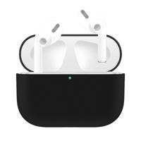 Voor AirPods Pro effen kleur silicone oortelefoon beschermhoes (zwart)