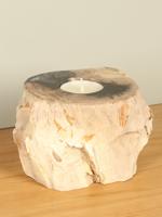 Waxinelichtje versteend hout nr. 6