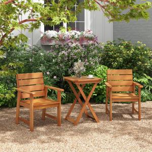 Buiten Opvouwbare Bijzettafel in Hout met een Gewicht van 70kg Rechthoekige Tuin Koffietafel met Lattenbodem Bistrotafel voor Thuis Patio