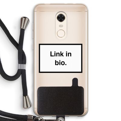 Link in bio: Xiaomi Redmi 5 Transparant Hoesje met koord