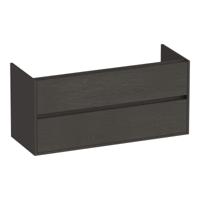 Brauer Adore - Onderkast - 120 cm - met 2 Softclose Lades Greeploos en 1 Sifon Uitsparing - Timber Anthracite