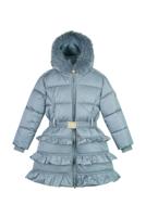 Le Chic winter winterjas meisjes - blauw - Blight- ruffle