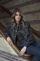 Elvira Casuals Bomber Fien E4 25-012 Jackets 1021 Brown Marmer