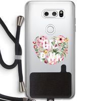 GRL PWR Flower: LG V30 Transparant Hoesje met koord